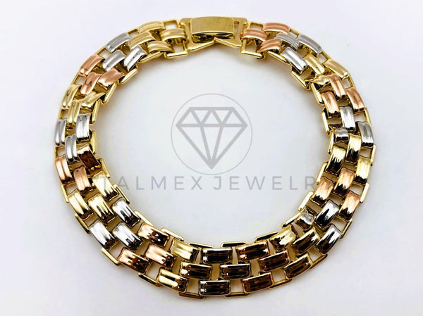 Pulsera de Lujo - 106202 - Pulsera Extensible Rolex 3 Oros - Oro Laminado