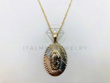 Collar Elegante - 106252 - Collar Virgen de Guadalupe Florentino - Oro Laminado 18K