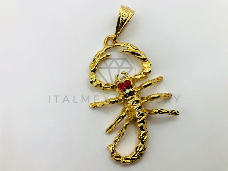 Dije de Lujo - 100516 - Dije de Alacrán con Circonia -  Oro Laminado 18K