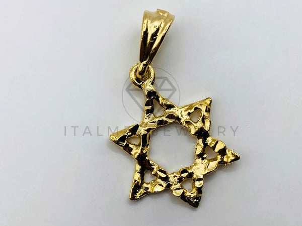 Dije de Lujo - 104202 - Dije de Estrella de David - Oro Laminado 18K