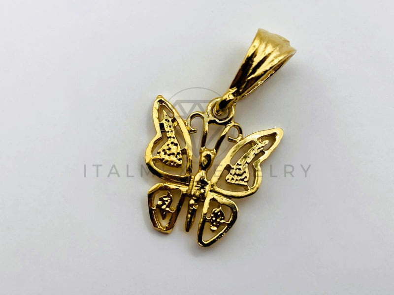 Dije de Lujo - 104191 - Dije Mariposa Clásico - Oro Laminado 18K