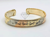 Pulsera de Lujo - 106192 - Aro Ajustable Celeste - Oro Laminado 18K