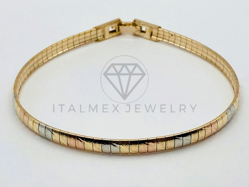 Pulsera de Lujo - 106193 - Pulsera Tejido Rolex 4mm - Oro Laminado 18K