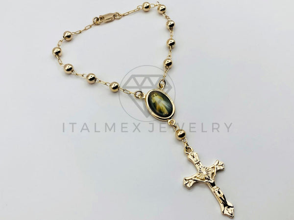 Pulsera Elegante - 102099 - Misterio de Jesucristo Nuestro Señor Oro Laminado 18K