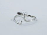 Anillo de Lujo - 106065 - Anillo Serpiente Ajustable - Plata .925