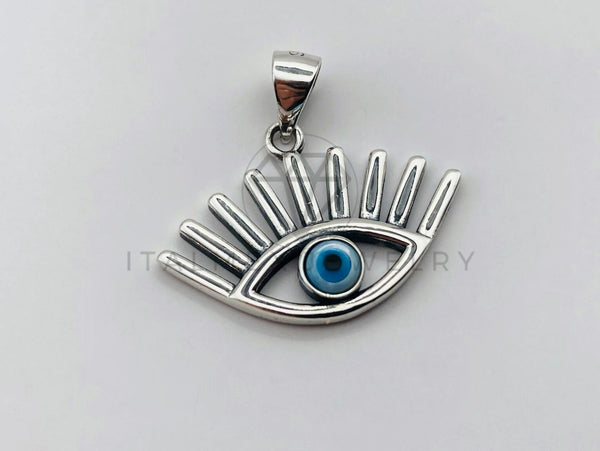 Dije No Religioso - 105936 - Diseño de Ojo Turco Plata .925