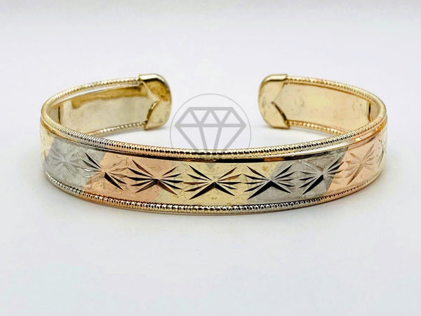 Pulsera de Lujo - 106192 - Aro Ajustable Celeste - Oro Laminado 18K