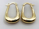 Arete de Lujo - 106152 - Arracada Gota Lisa 30mm - Oro Laminado 18K