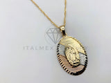 Collar Elegante - 106252 - Collar Virgen de Guadalupe Florentino - Oro Laminado 18K