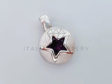 Dije No Religioso - 105157 - Dije Estrella Circonia Morada Plata .925