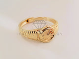 Anillo de Dama - 105390 - Anillo Reloj Dorado Oro Laminado 18K