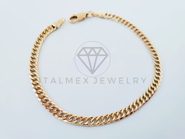 Pulsera de Lujo - 104851 - Diseño Cubana 3.5mm - Oro Laminado 18K