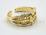 Anillo de Dama - 105574 - Anillo Rosa Dorado Oro Laminado 18K