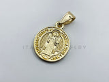 Dije de Lujo - 105726 - Dije Medalla San Benito Chico Oro Laminado 18K