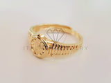 Anillo de Dama - 105390 - Anillo Reloj Dorado Oro Laminado 18K