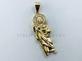 Dije de Lujo - 105702 - Dije San Judas Circonia Clara Chico Oro Laminado 18K