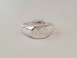 Anillo de Caballero - 104789 - Anillo Elegante Placa Lisa Plata .925