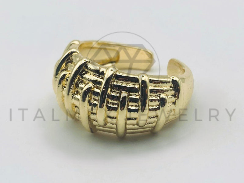 Anillo de Dama - 105551 - Diseño Cruces Dorado Ajustable Oro Laminado 18K