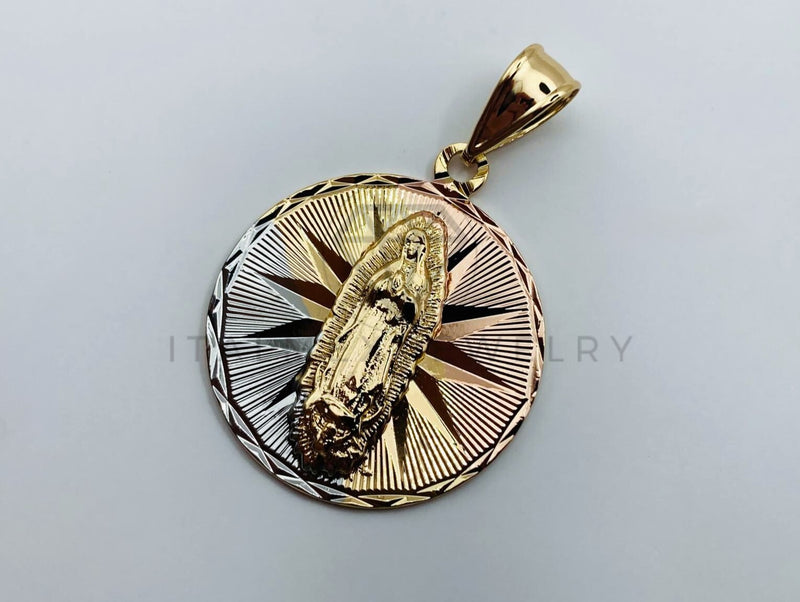 Dije de Lujo - 105716 - Dije Virgen de Guadalupe Chico Oro Laminado 18K