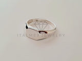 Anillo de Caballero - 104789 - Anillo Elegante Placa Lisa Plata .925