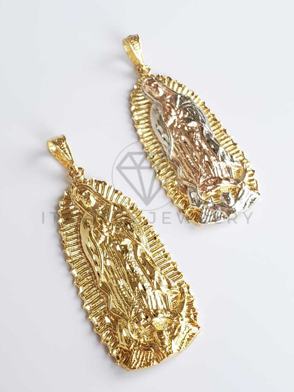 Dije de Lujo - 100497 - Virgen de Guadalupe Extra Grande Dorado - Oro Laminado 18K