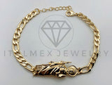 Pulsera de Lujo - 105631 - Esclava Dije San Judas Oro Laminado 18K