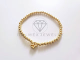 Pulsera de Lujo - 103742 - Diseño Ajustable Dije Mariposa Oro Laminado 18K