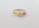 Anillo de Lujo - 101658 - Diseño Chispitas CZ Rosa Oro Laminado 18K