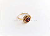 Anillo de Lujo - 103052 - Anillo Dama Solitario Sol CZ Rosa Oro Laminado 18K