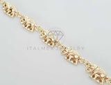 Pulsera de Lujo - 100232 - Diseño Elefantes Dorados Oro Laminado 18K