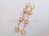 Arete de Lujo - 104617 - Arete Estrellas CZ Clara Oro Laminado 18K