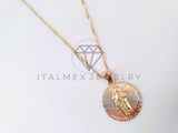 Collar Elegante - 104684 - Collar Medalla San Judas Tadeo - Oro Laminado 18K