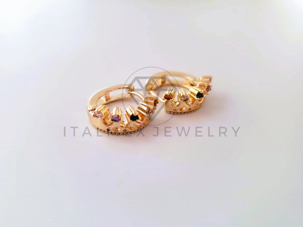 Arete Largo de Oro Laminado 18K – ItalMex Jewelry