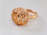 Anillo Dama de Lujo - 104588 - Diseño Escorpio CZ Clara Oro Laminado 18K