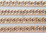 Pulsera de Lujo - 100296 - Diseño Cubana Diamantada 12mm Oro Laminado 18K