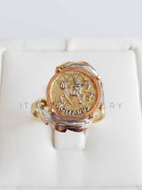 Anillo de Lujo - 100844 - Diseño del Zodiaco Sagitario Oro Laminado 18K