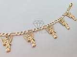 Pulsera Elegante - 100220 - Diseño Arcángel Jofiel Oro Laminado 18K