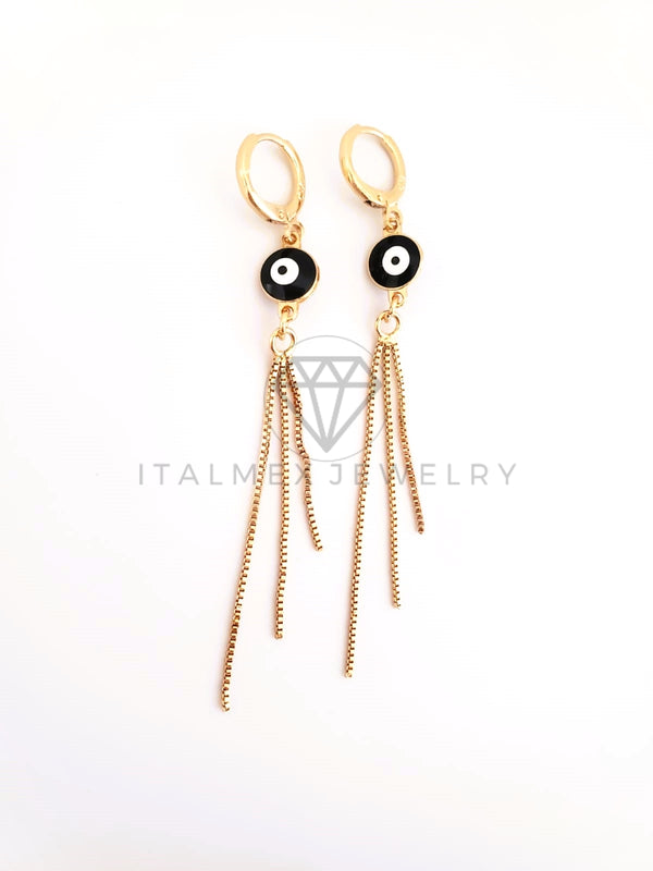 Arete Largo de Oro Laminado 18K – ItalMex Jewelry